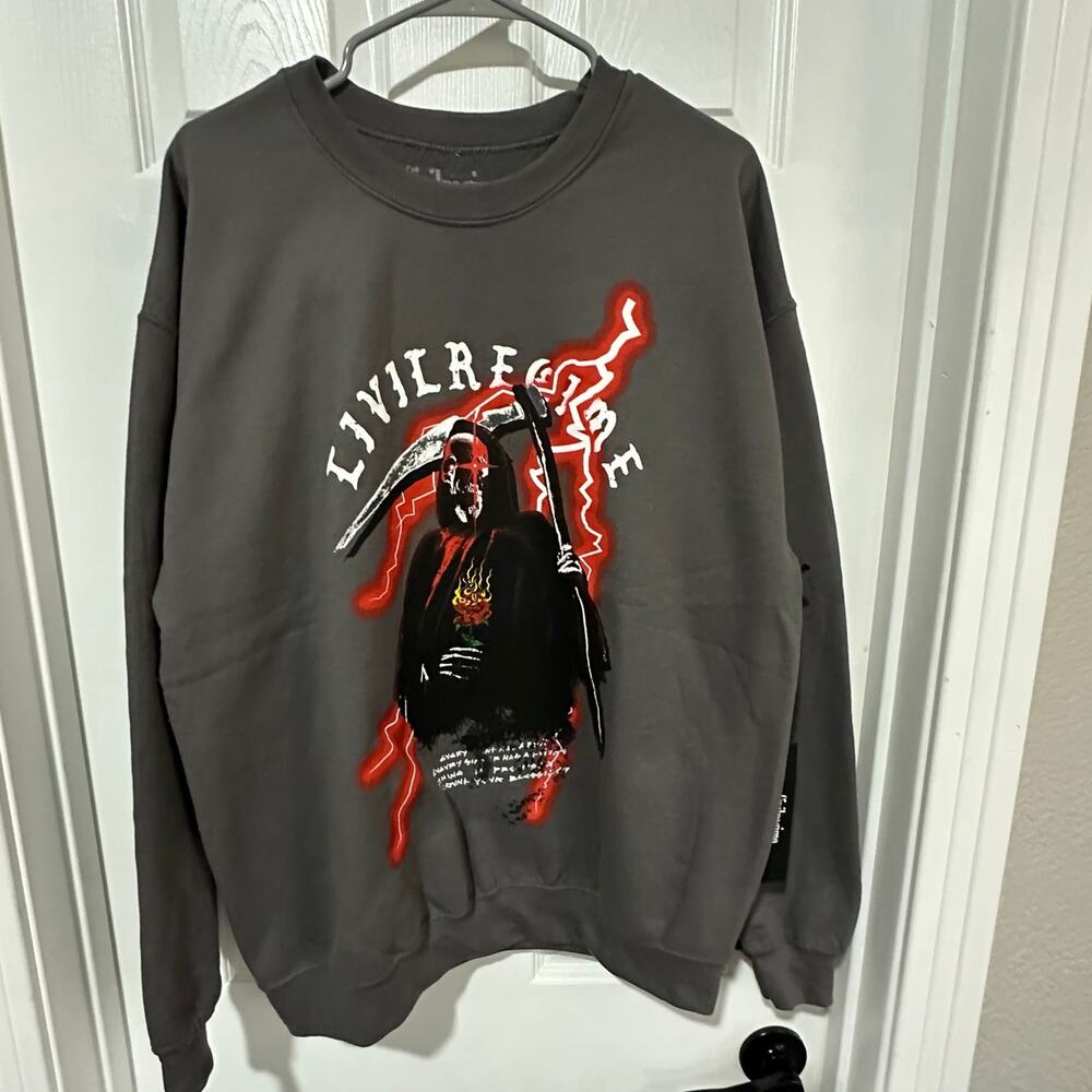 Civil Regime Sweatshirt Mens Large Reaper V2 Classic Crewneck Graphic New